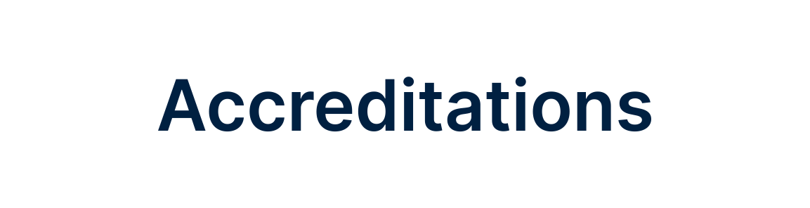 accreditations